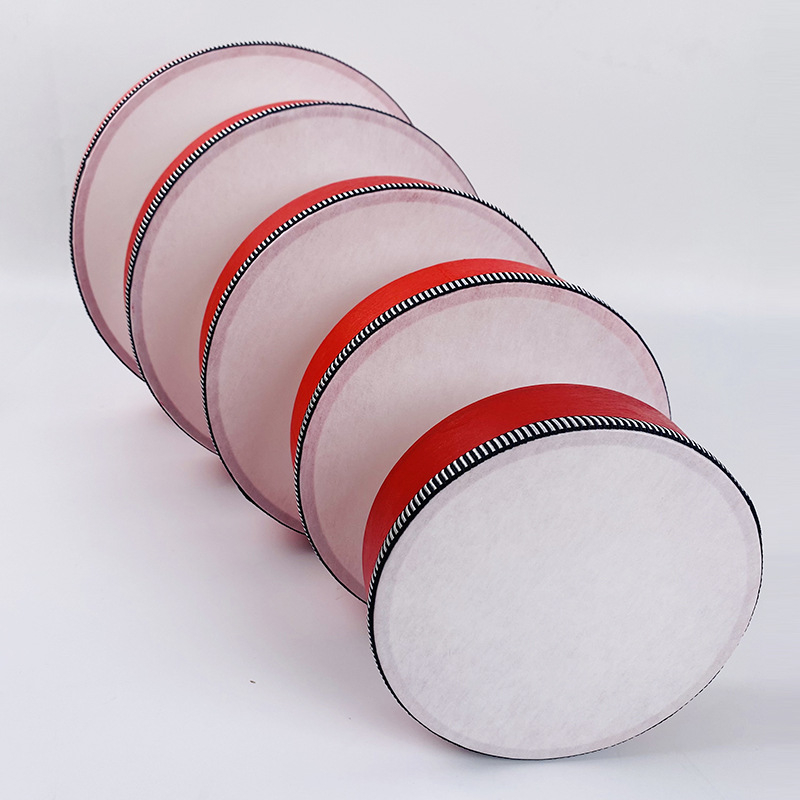 Ταμπούριν για παιδιά, σώμα από καρυδιά, μοντέλο Log tambourine, κατάλληλο για μουσική εκπαίδευση