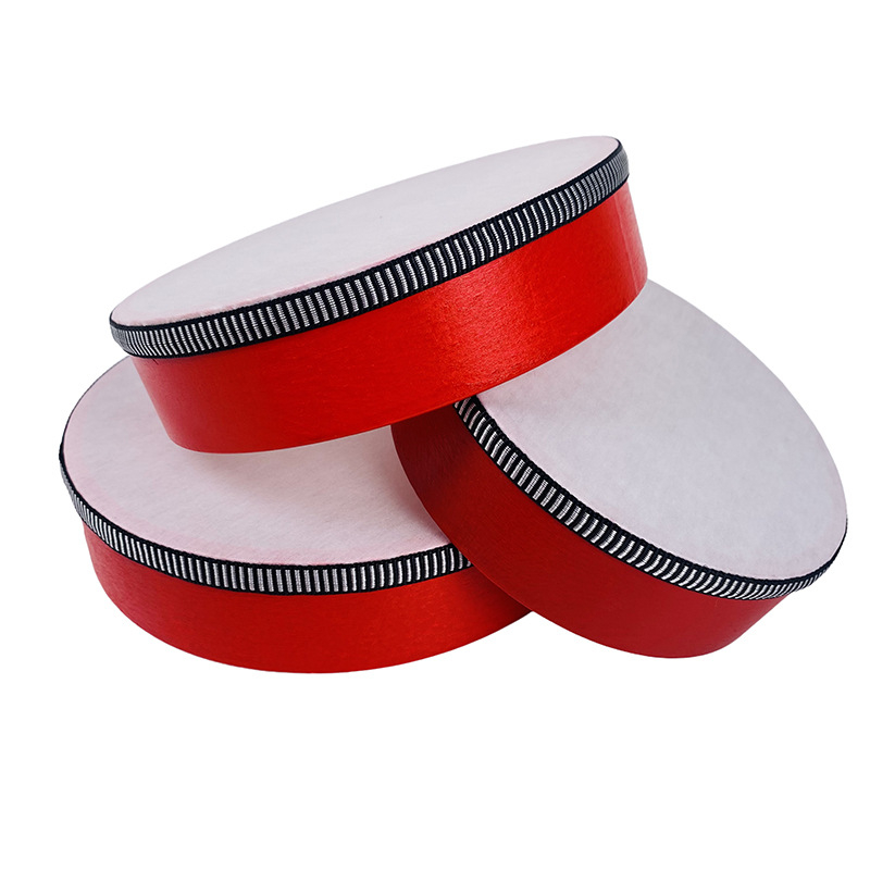 Ταμπούριν για παιδιά, σώμα από καρυδιά, μοντέλο Log tambourine, κατάλληλο για μουσική εκπαίδευση