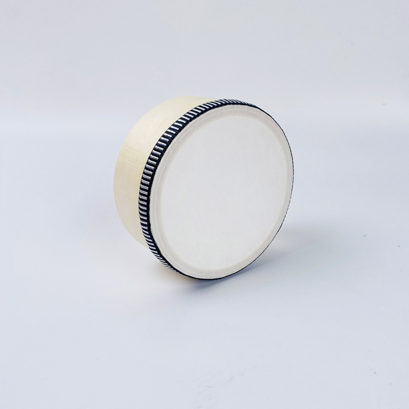 Ταμπούριν για παιδιά, σώμα από καρυδιά, μοντέλο Log tambourine, κατάλληλο για μουσική εκπαίδευση