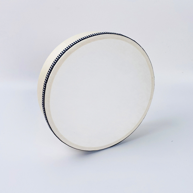 Ταμπούριν για παιδιά, σώμα από καρυδιά, μοντέλο Log tambourine, κατάλληλο για μουσική εκπαίδευση