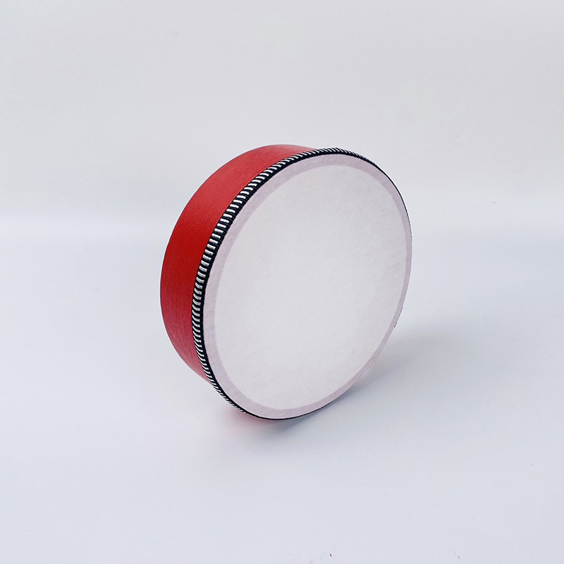 Ταμπούριν για παιδιά, σώμα από καρυδιά, μοντέλο Log tambourine, κατάλληλο για μουσική εκπαίδευση