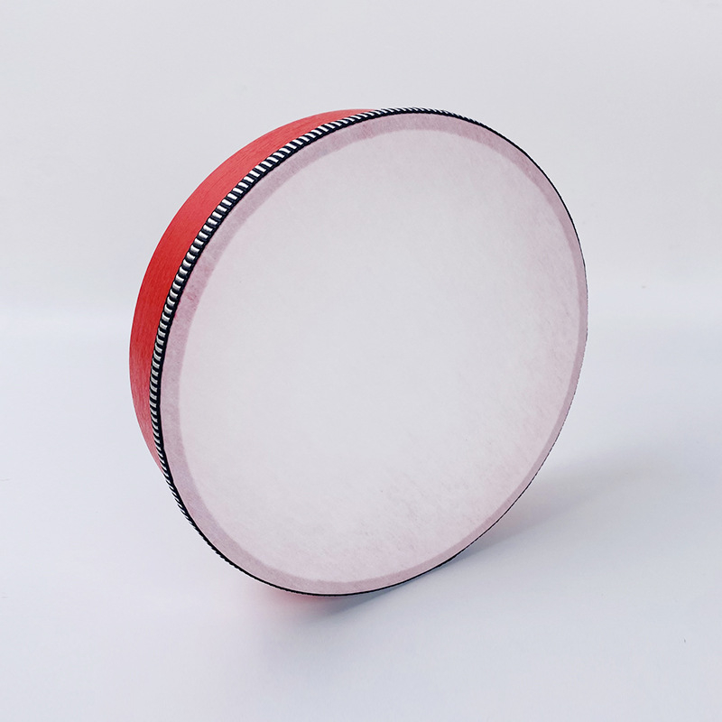 Ταμπούριν για παιδιά, σώμα από καρυδιά, μοντέλο Log tambourine, κατάλληλο για μουσική εκπαίδευση