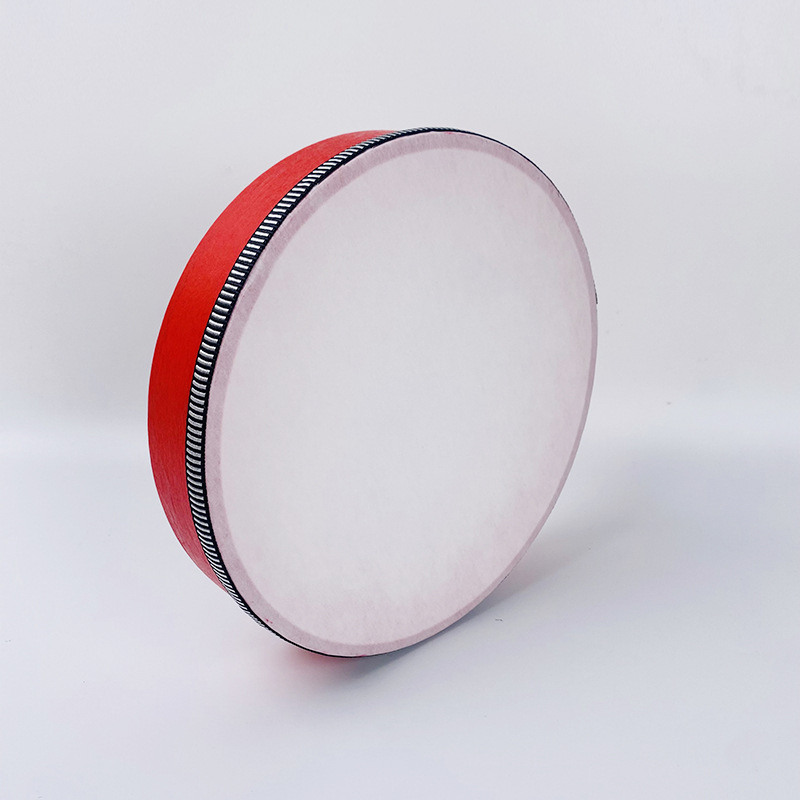 Ταμπούριν για παιδιά, σώμα από καρυδιά, μοντέλο Log tambourine, κατάλληλο για μουσική εκπαίδευση