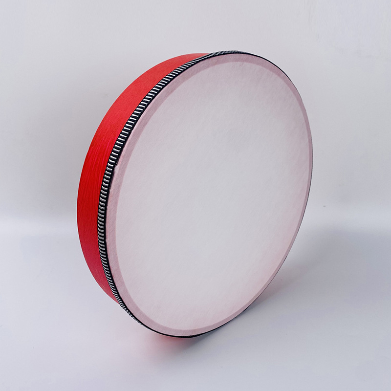 Ταμπούριν για παιδιά, σώμα από καρυδιά, μοντέλο Log tambourine, κατάλληλο για μουσική εκπαίδευση