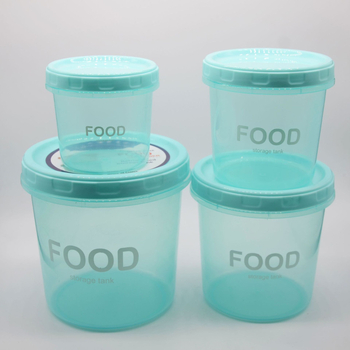 Kružna posuda za hranu od PP plastike, 301–500 ml, mikrovalno sigurna, tisk logotipa