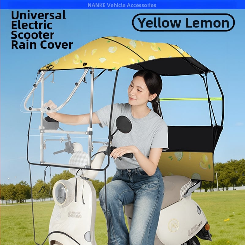 Κάλυμμα βροχής για ηλεκτρικό αυτοκίνητο - Πτυσσόμενο, συρόμενο, με διπλό πλαίσιο, Oxford ύφασμα, UV PA+ σκίαση, αποσπώμενη προστασία από άνεμο και βροχή, χειροκίνητο άνοιγμα/κλείσιμο