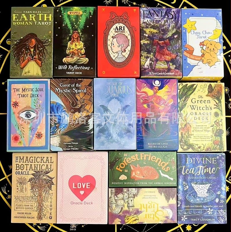 Set karata Tarota i Oracle karata - Parech, premazani papir, šarena kutija, za uzrast 7–14 godina