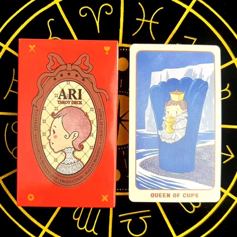 Set karata Tarota i Oracle karata - Parech, premazani papir, šarena kutija, za uzrast 7–14 godina