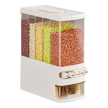 Gabona- és rizstároló doboz, élelmiszer-minőségű PP műanyag, zárható, nedvességálló, rovarbiztos