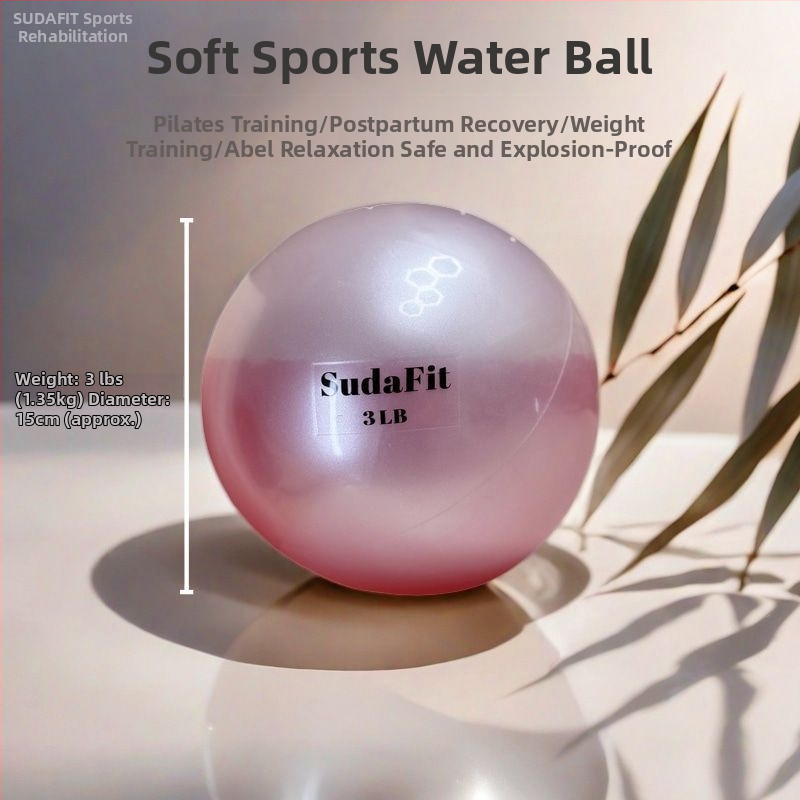 Pilates lopta na tréning panvového dna – vodou plnená, mäkká gravitácia lopta, PVC materiál, pooperačná rehabilitácia