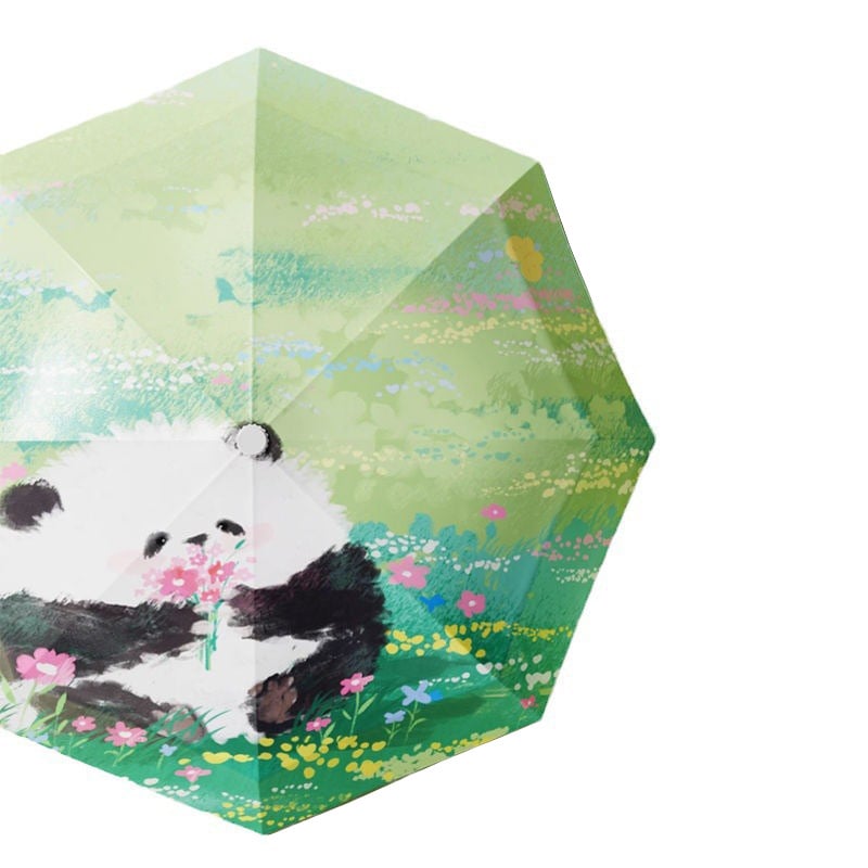 Παιδική ομπρέλα Panda – χειροκίνητο άνοιγμα/κλείσιμο, ύφασμα 190T με βινυλική επικάλυψη, 8 ραβδιά από ατσάλι, UPF >50 UV προστασία, δυνατότητα εκτύπωσης λογότυπου Panda
