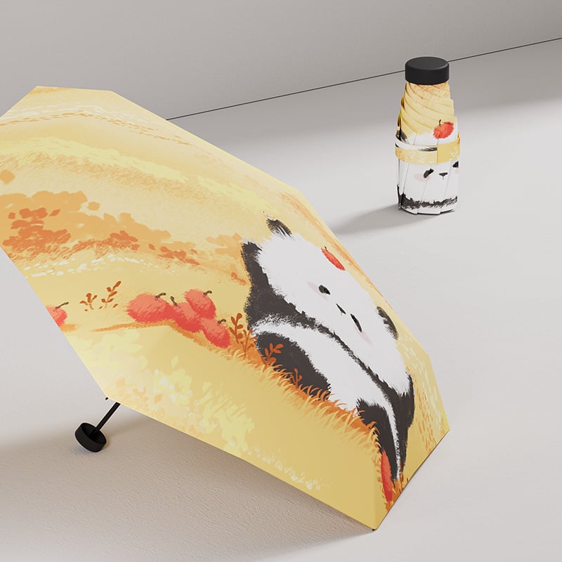 Παιδική ομπρέλα Panda – χειροκίνητο άνοιγμα/κλείσιμο, ύφασμα 190T με βινυλική επικάλυψη, 8 ραβδιά από ατσάλι, UPF >50 UV προστασία, δυνατότητα εκτύπωσης λογότυπου Panda