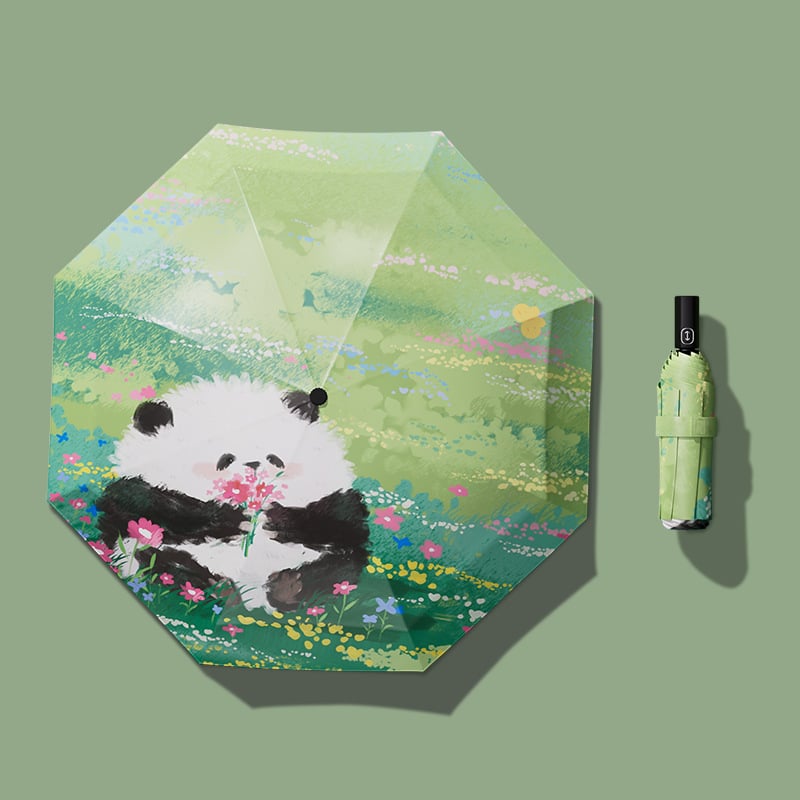 Παιδική ομπρέλα Panda – χειροκίνητο άνοιγμα/κλείσιμο, ύφασμα 190T με βινυλική επικάλυψη, 8 ραβδιά από ατσάλι, UPF >50 UV προστασία, δυνατότητα εκτύπωσης λογότυπου Panda