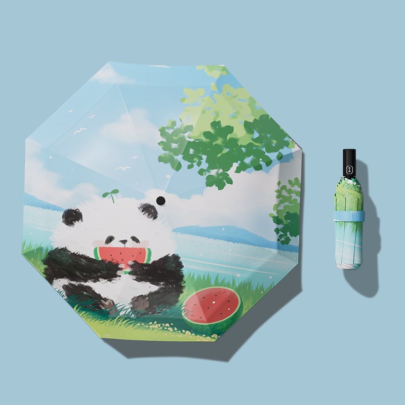 Παιδική ομπρέλα Panda – χειροκίνητο άνοιγμα/κλείσιμο, ύφασμα 190T με βινυλική επικάλυψη, 8 ραβδιά από ατσάλι, UPF >50 UV προστασία, δυνατότητα εκτύπωσης λογότυπου Panda