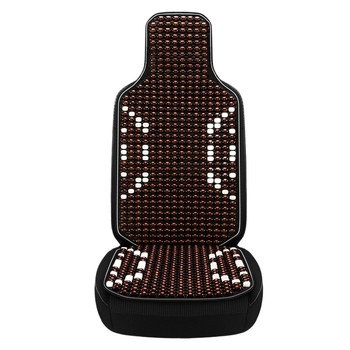 Μαξιλάρι καθίσματος αυτοκινήτου με ξύλινες χάντρες και στήριξη οσφυϊκής μοίρας — universal για πέντε θέσεις, Cool Car Jun