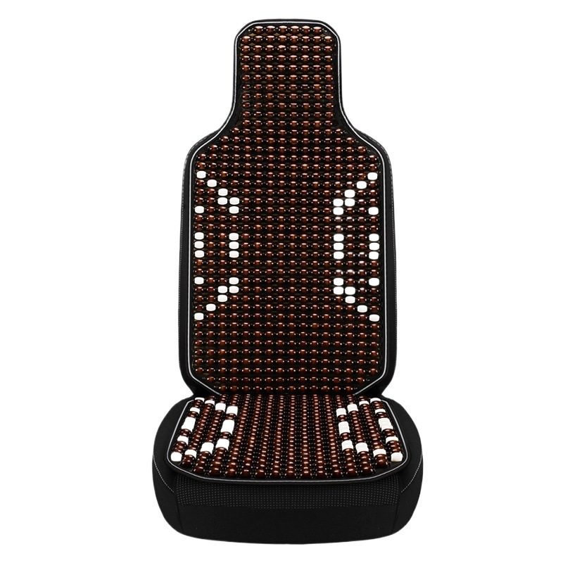 Μαξιλάρι καθίσματος αυτοκινήτου με ξύλινες χάντρες και στήριξη οσφυϊκής μοίρας — universal για πέντε θέσεις, Cool Car Jun