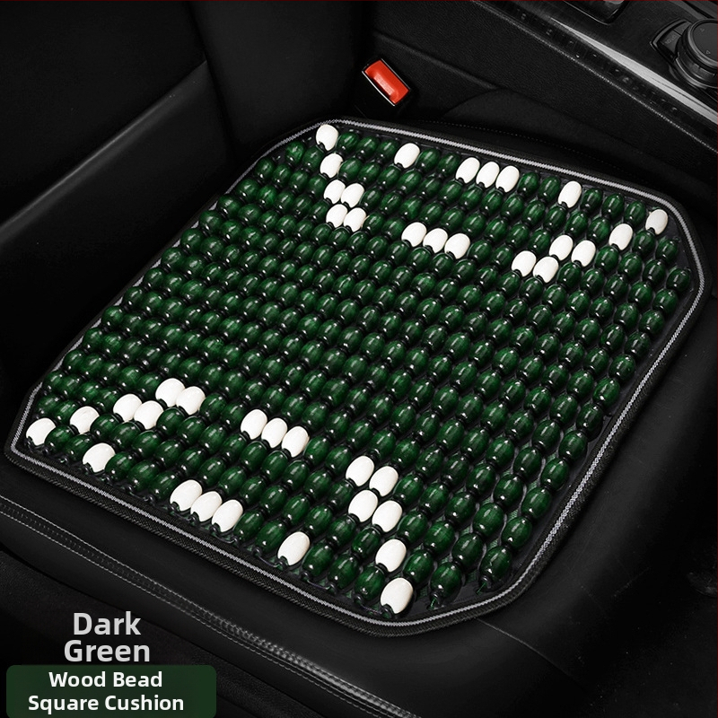 Μαξιλάρι καθίσματος αυτοκινήτου με ξύλινες χάντρες και στήριξη οσφυϊκής μοίρας — universal για πέντε θέσεις, Cool Car Jun
