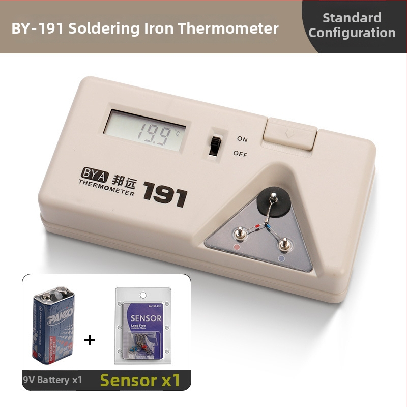 BY191A Teplomer pre špičku spájky, zváranie, viacúčelový teplomer do cínovej pece