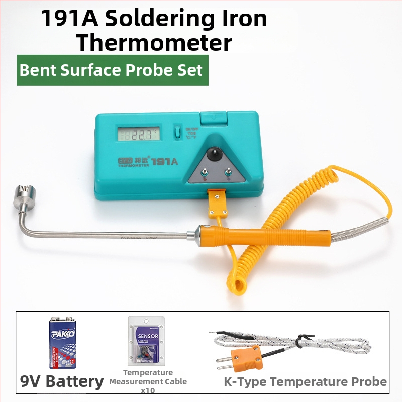 BY191A Teplomer pre špičku spájky, zváranie, viacúčelový teplomer do cínovej pece