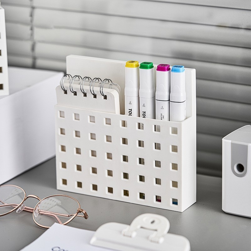 Raft de depozitare magnetic adeziv dual pentru bucătărie și frigider — PP+ABS, fără montaj, stil japonez