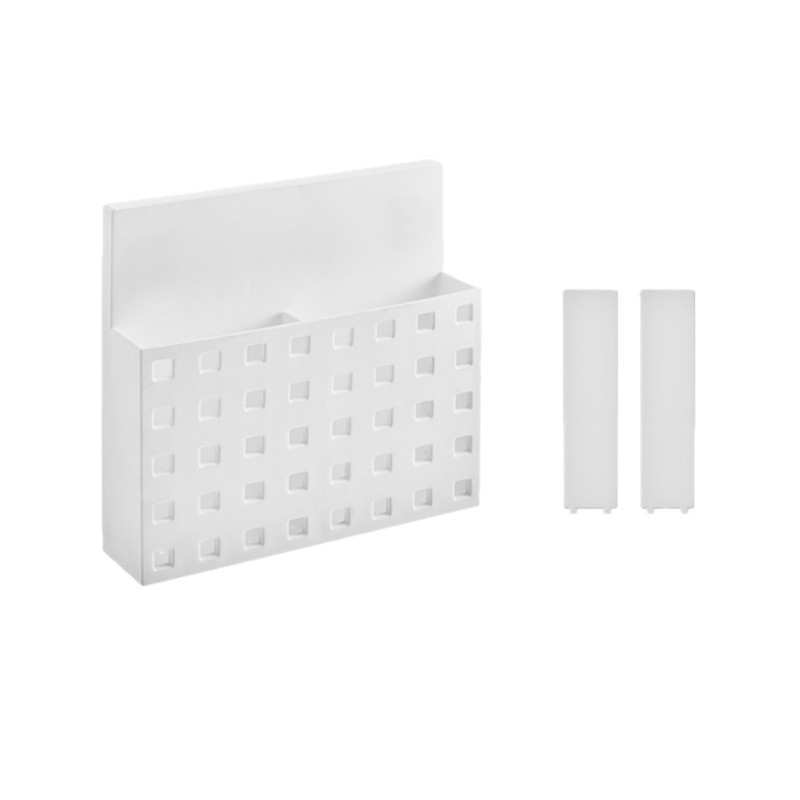 Raft de depozitare magnetic adeziv dual pentru bucătărie și frigider — PP+ABS, fără montaj, stil japonez