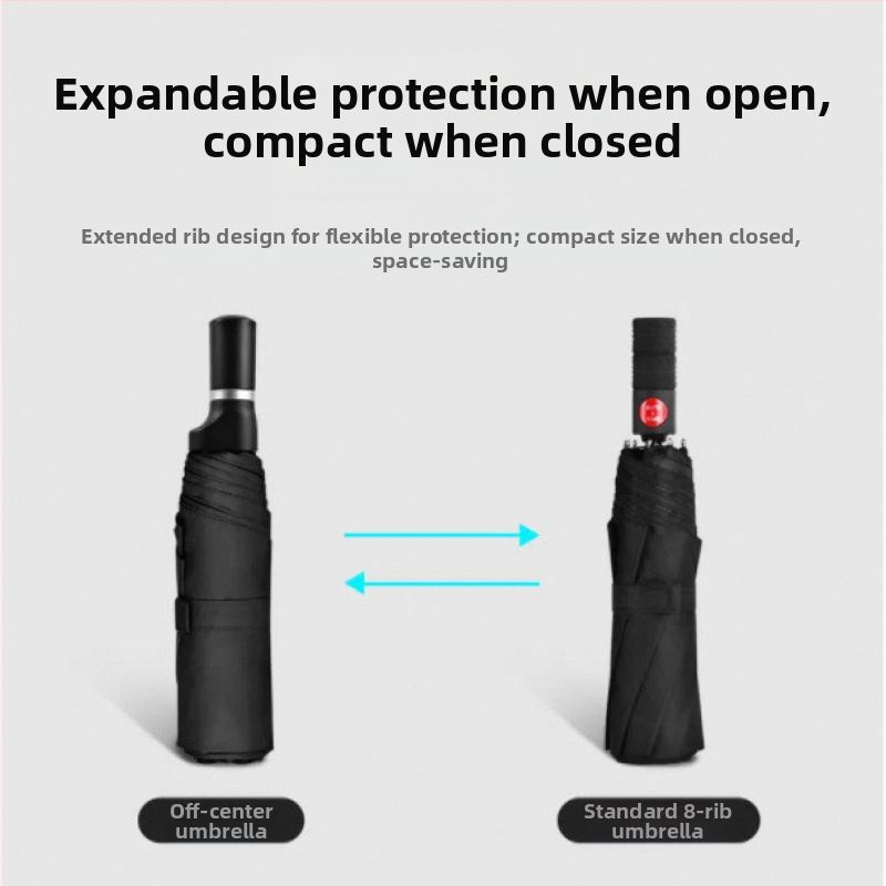 Ομπρέλα ποδηλάτου με βάση για δι- ή τρίτροχα ηλεκτρικά ποδήλατα και σκούτερ, εξωτερική σκίαση, ύφασμα TPE