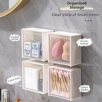 Cutie de depozitare pentru bețișoare de bumbac — Model Q01, Plastic, Depozare, Stil Japonez, Imprimare logo disponibil