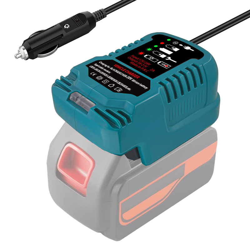 Rich core încărcător mini-portabil de baterii pentru Makita, Miwochi, DeWalt, Black & Decker și Hans - 18V 1.5A, intrare AC 110–230V