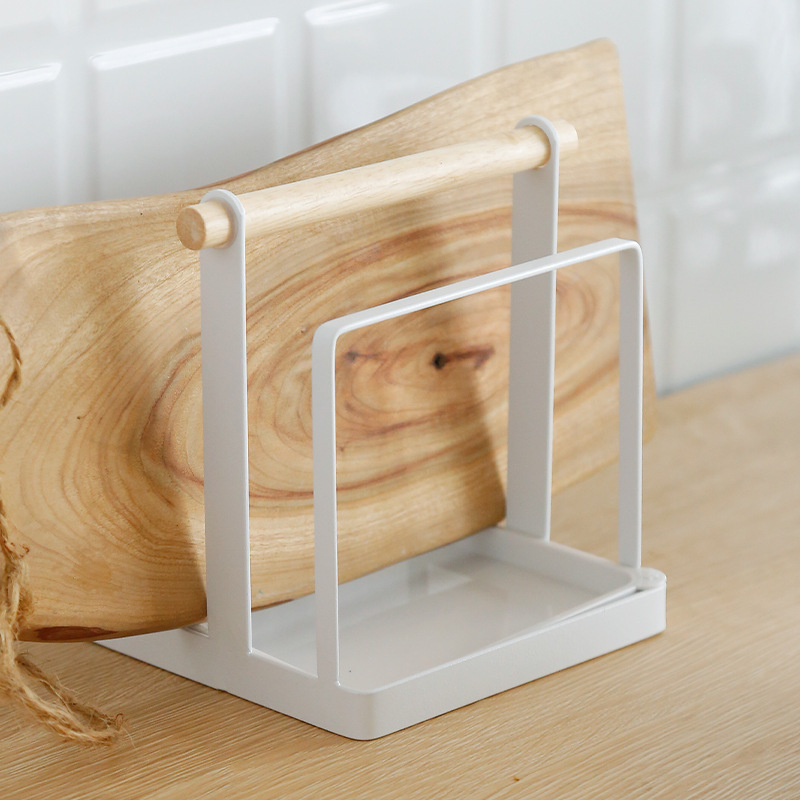 Live Well Željezni stalak za daske za rezanje, japanskog stila, kuhinjska organizacija, prilagodljivo postupanje, premium kvaliteta