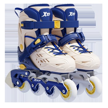 Xtep Detské korčule na kolieskach – PVC vrchnok, TPR podrážka, kolieska v jednom rade, PU kolieska