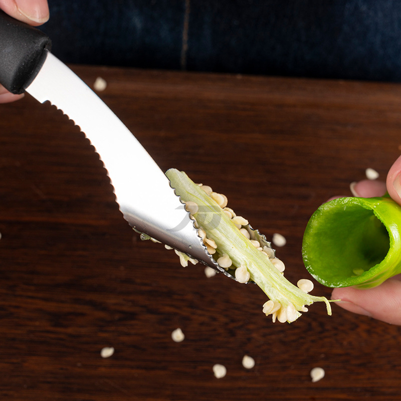 Nož za izdvajanje sjemenki paprike – alat od nehrđajućeg čelika, porijeklo Yangjiang, prilagodljiva obrada, izdanje 2017