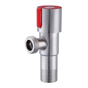 Uglovni ventil od nehrđajućeg čelika 304, trokraki, Ø15 mm, zidna montaža