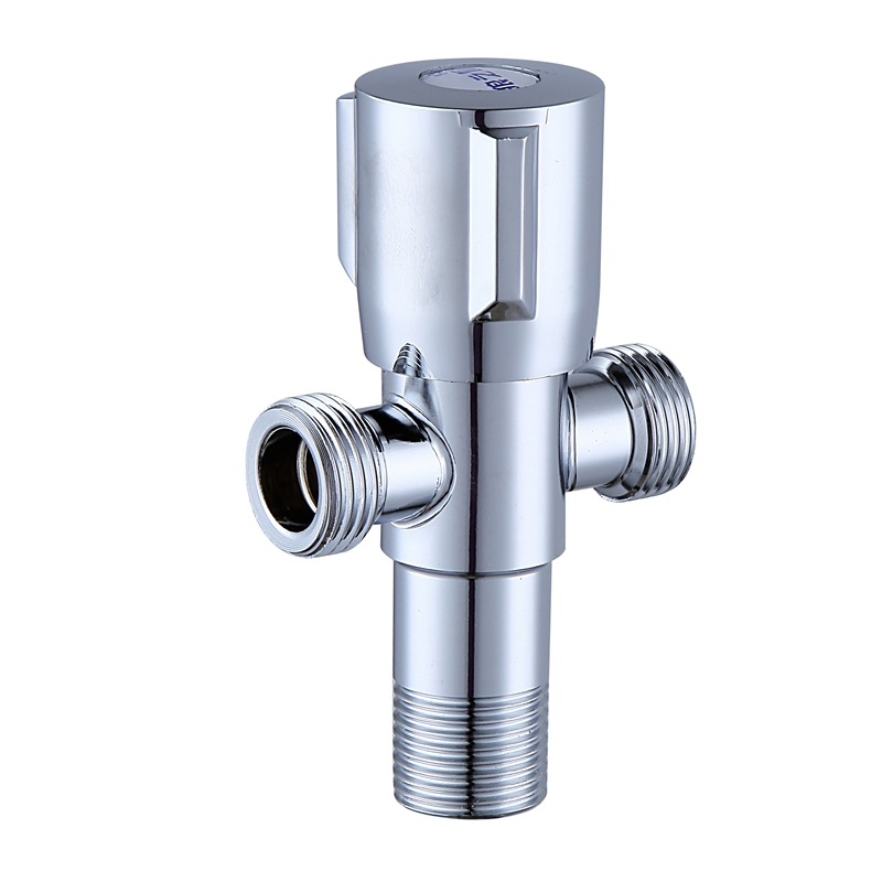Uglovni ventil od nehrđajućeg čelika 304, trokraki, Ø15 mm, zidna montaža
