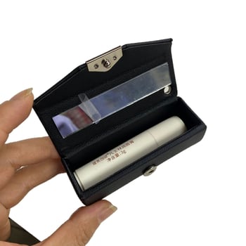 Θήκη Κραγιόν Με Καπάκι, Φορητή Πλαστική Θήκη, Κορεάτικου Στυλ, Με Καθρέφτη