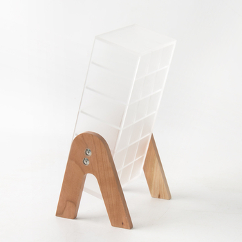 Επιτραπέζιος οργανωτής καλλυντικών από σύνθετο ακρυλικό, τριών επιπέδων, ιαπωνο-κορεατικό στυλ, για τραπεζάκι περιποίησης