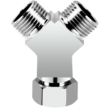 Mesing troputni kutni ventil s spojem, ulaz 1 in, izlaz 2, model 6089, s prekidačem