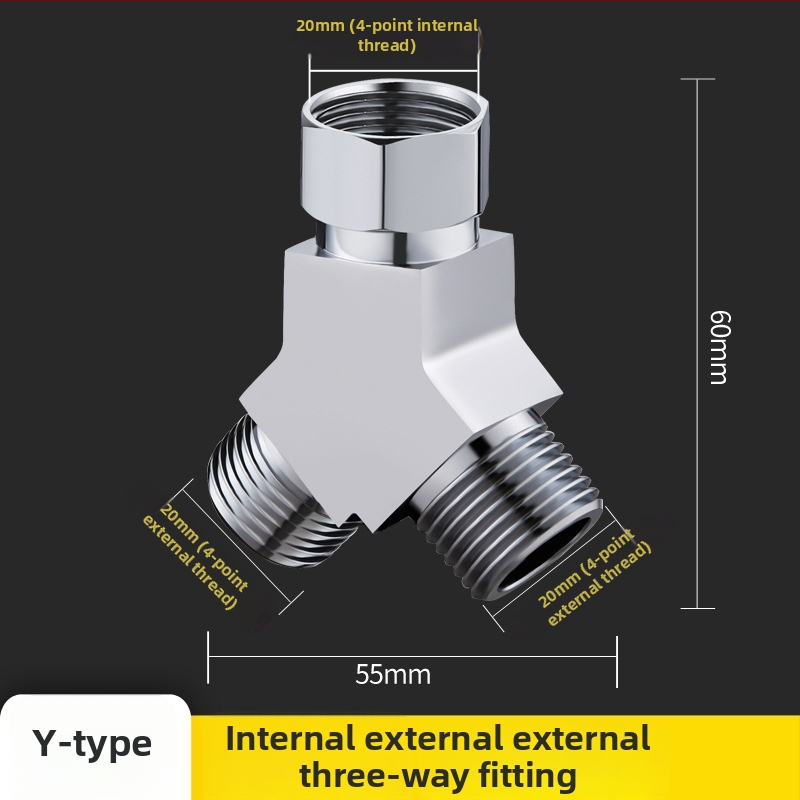 Mesing troputni kutni ventil s spojem, ulaz 1 in, izlaz 2, model 6089, s prekidačem