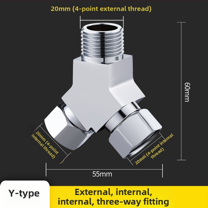 Mesing troputni kutni ventil s spojem, ulaz 1 in, izlaz 2, model 6089, s prekidačem