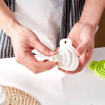 NHS sklopivi silikonski lijevak za kuhinju, izvučni dizajn za začine i vino