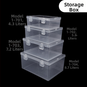 Cutie de organizare PP pentru birou cu capac rabatabil pentru piese hardware, personalizabilă, model L23#31