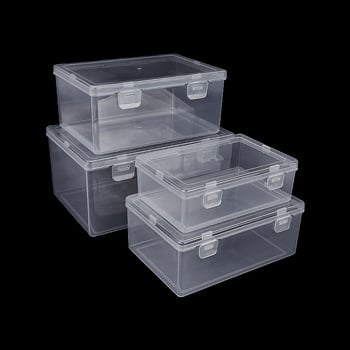 Cutie de organizare PP pentru birou cu capac rabatabil pentru piese hardware, personalizabilă, model L23#31