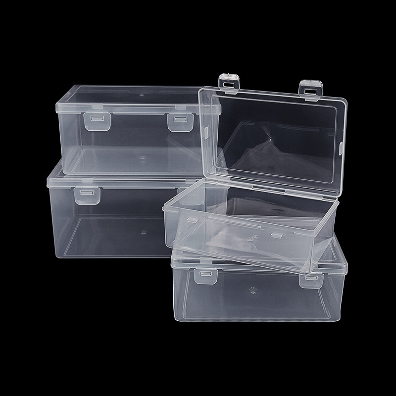 Cutie de organizare PP pentru birou cu capac rabatabil pentru piese hardware, personalizabilă, model L23#31