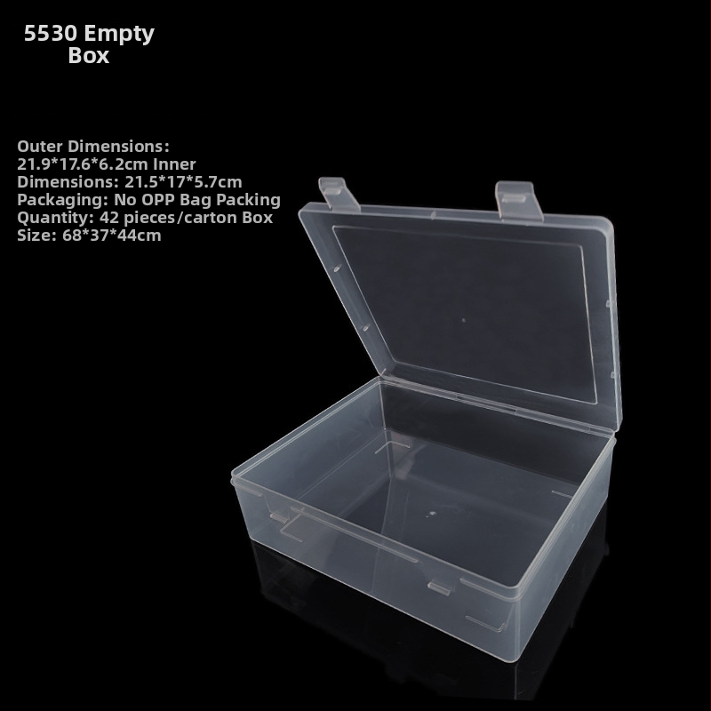 Cutie de organizare PP pentru birou cu capac rabatabil pentru piese hardware, personalizabilă, model L23#31