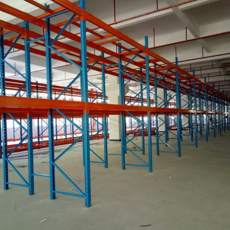 Teški regali za skladište s grednom konstrukcijom, čelik Q235B, debljina grede 1,5, debljina ploče 0,3–2,0, debljina stupa prilagodljiva