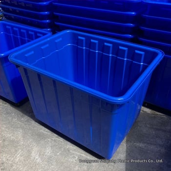 Visokoučinkovita plastična kutija za skladištenje, sortiranje i transport u industriji, 400 L, HDPE spremnik za vodu