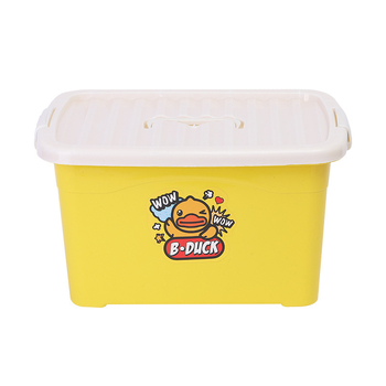 Kutija za pohranu s poklopcem, PP plast, kapacitet 5–10 L, karikatura uzorak, tisk logotipa