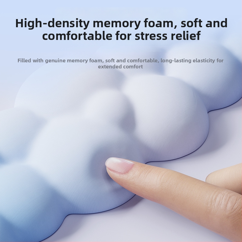 Podložka na zápästie, dvojstranná pena, séria Cloud, odolná voči opotrebeniu, do kancelárie