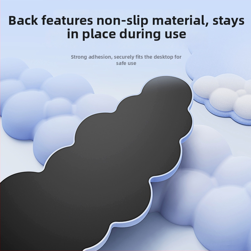 Podložka na zápästie, dvojstranná pena, séria Cloud, odolná voči opotrebeniu, do kancelárie