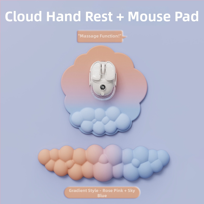 Podložka na zápästie, dvojstranná pena, séria Cloud, odolná voči opotrebeniu, do kancelárie