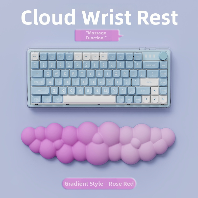 Podložka na zápästie, dvojstranná pena, séria Cloud, odolná voči opotrebeniu, do kancelárie